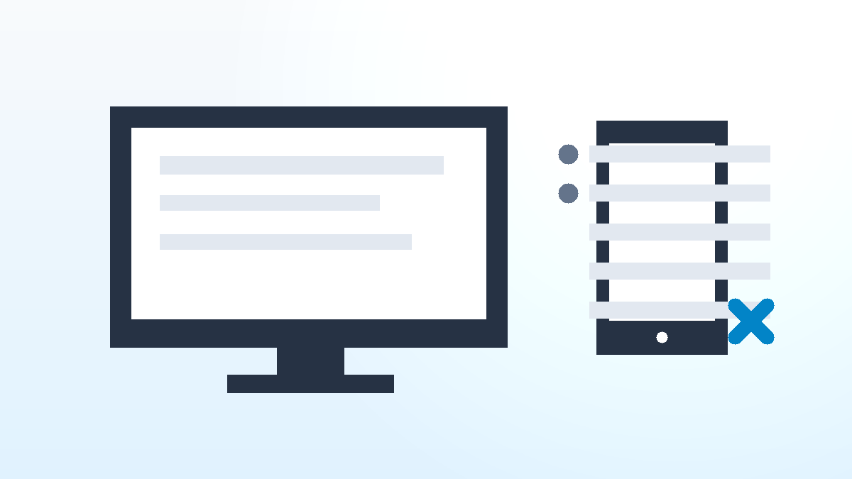Navigateur web avec liste d'historique, icône corbeille et options de confidentialité